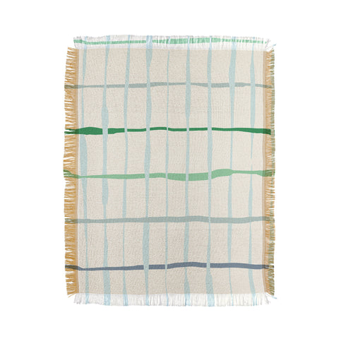 DESIGN d´annick Summer lines mint Throw Blanket
