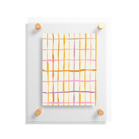 DESIGN d´annick Summer lines orange Floating Acrylic Print