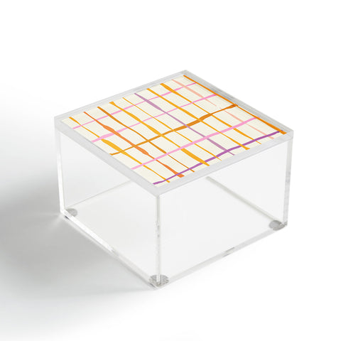 DESIGN dannick Summer lines orange Acrylic Box