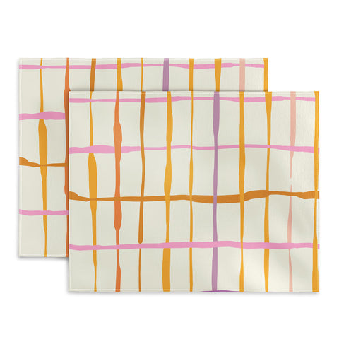 DESIGN dannick Summer lines orange Placemat