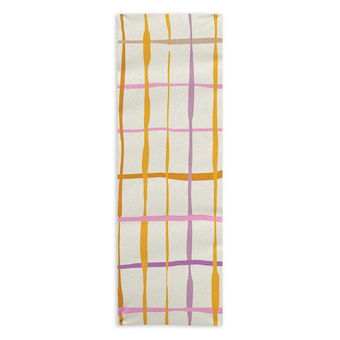 DESIGN dannick Summer lines orange Yoga Towel