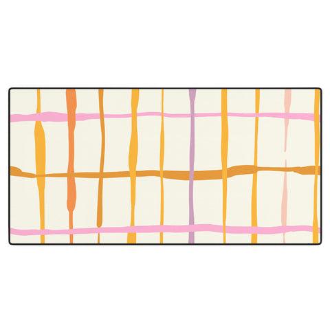 DESIGN dannick Summer lines orange Desk Mat