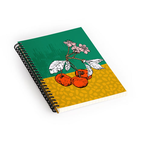DESIGN d´annick Super fruits Cherry Spiral Notebook