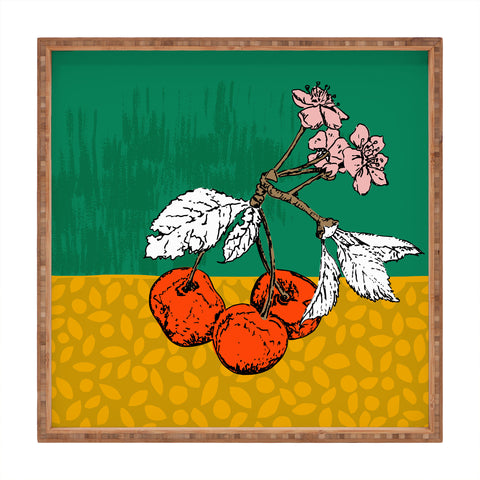 DESIGN dannick Super fruits Cherry Square Tray