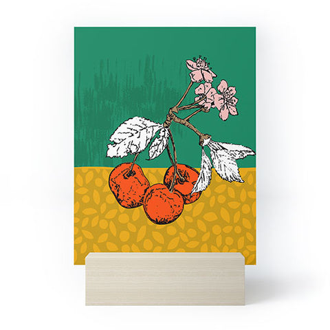DESIGN dannick Super fruits Cherry Mini Art Print