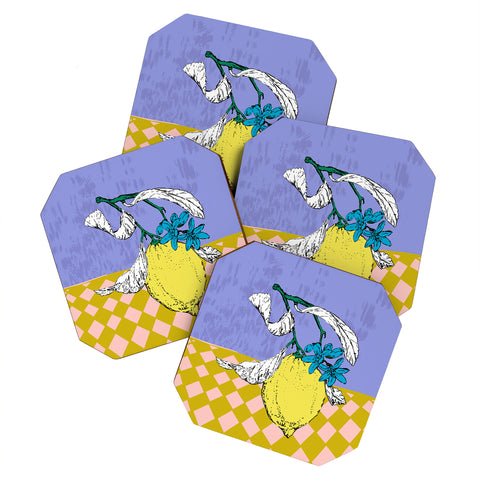 DESIGN dannick Super fruits Lemon Coaster Set