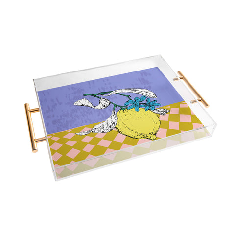 DESIGN dannick Super fruits Lemon Acrylic Tray