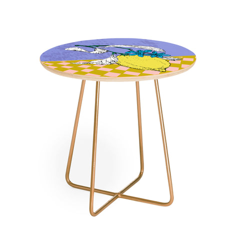 DESIGN dannick Super fruits Lemon Round Side Table