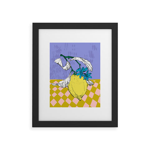 DESIGN dannick Super fruits Lemon Framed Art Print