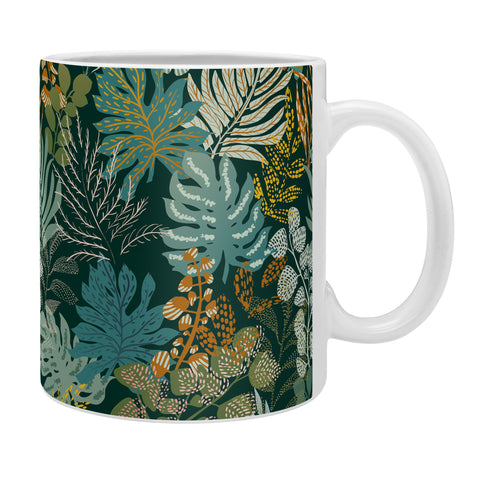 DESIGN d´annick tropical night emerald leaves Coffee Mug