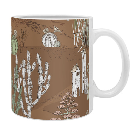 DESIGN dannick whimsical cactus earthy landscape Coffee Mug
