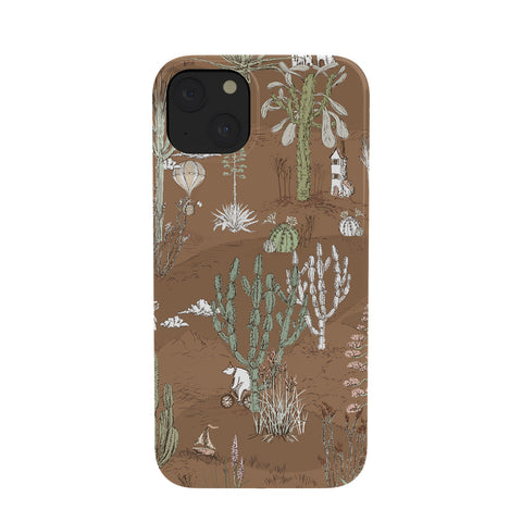 DESIGN dannick whimsical cactus earthy landscape Phone Case