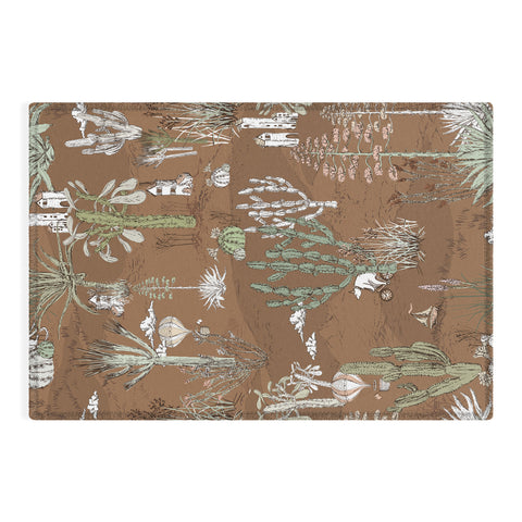 DESIGN dannick whimsical cactus earthy landscape Outdoor Rug