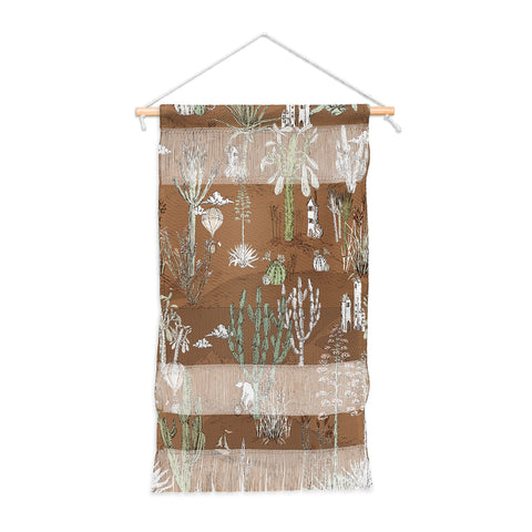 DESIGN dannick whimsical cactus earthy landscape Wall Hanging Portrait