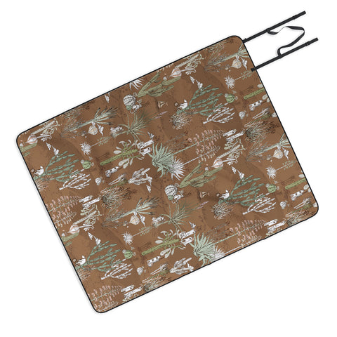 DESIGN dannick whimsical cactus earthy landscape Picnic Blanket