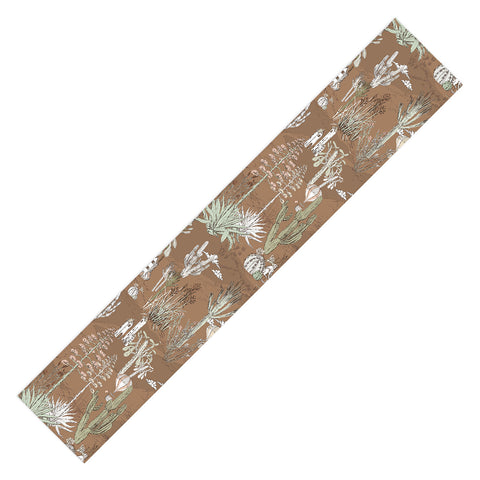 DESIGN dannick whimsical cactus earthy landscape Table Runner