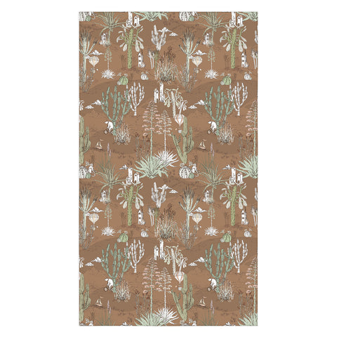 DESIGN d´annick whimsical cactus earthy landscape Tablecloth