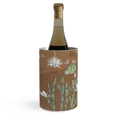 DESIGN dannick whimsical cactus earthy landscape Wine Chiller