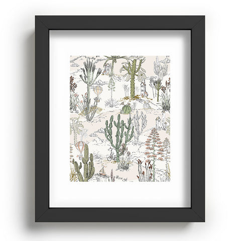 DESIGN dannick whimsical cactus landscape airy Recessed Framing Rectangle