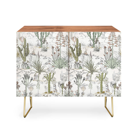 DESIGN dannick whimsical cactus landscape airy Credenza