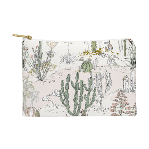 DESIGN dannick whimsical cactus landscape airy Pouch