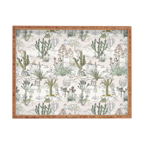 DESIGN dannick whimsical cactus landscape airy Rectangular Tray