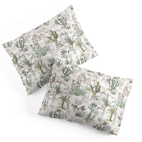 DESIGN dannick whimsical cactus landscape airy Pillow Shams