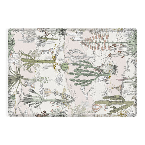 DESIGN dannick whimsical cactus landscape airy Outdoor Rug