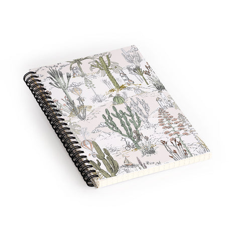 DESIGN dannick whimsical cactus landscape airy Spiral Notebook