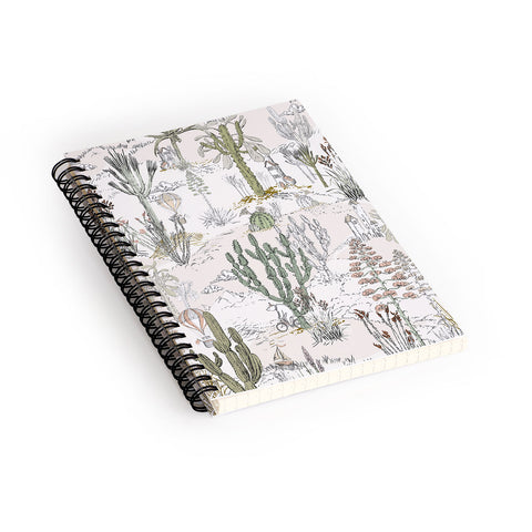 DESIGN d´annick whimsical cactus landscape airy Spiral Notebook
