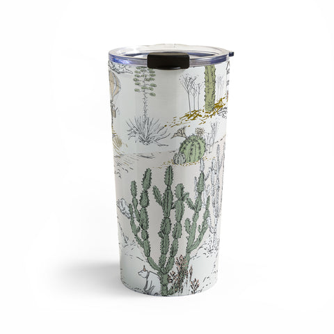 DESIGN dannick whimsical cactus landscape airy Travel Mug