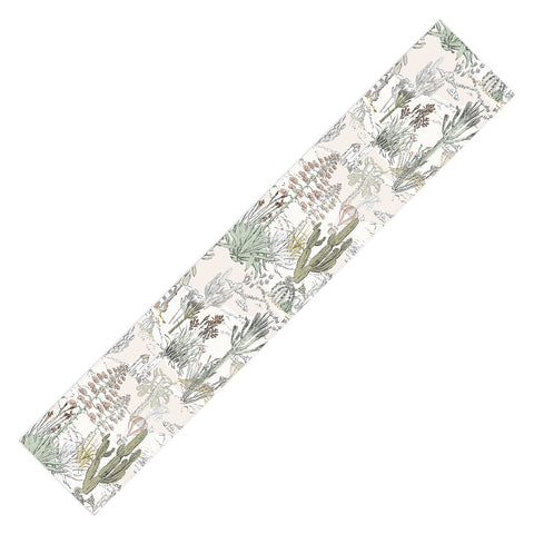 DESIGN dannick whimsical cactus landscape airy Table Runner