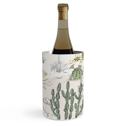 DESIGN dannick whimsical cactus landscape airy Wine Chiller