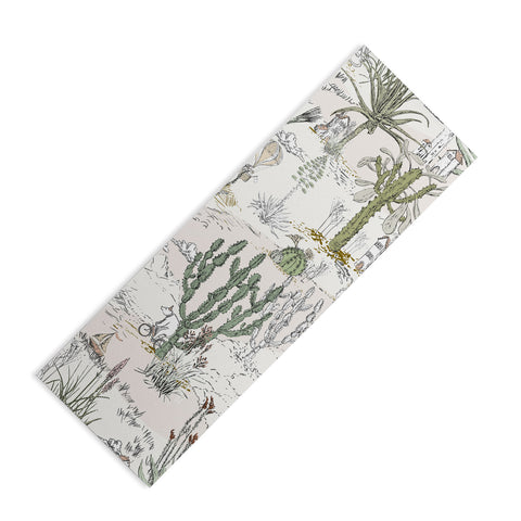 DESIGN dannick whimsical cactus landscape airy Yoga Mat