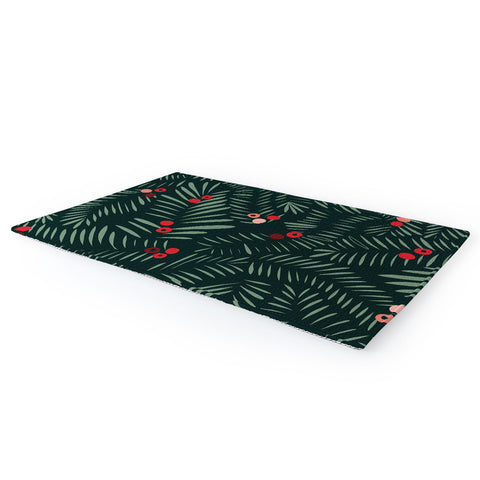 DESIGN dannick winter christmas time green Area Rug