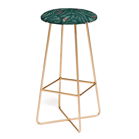 DESIGN dannick winter christmas time green Bar Stool