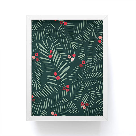 DESIGN d´annick winter christmas time green Framed Mini Art Print