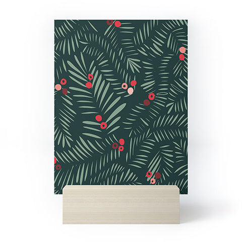 DESIGN d´annick winter christmas time green Mini Art Print