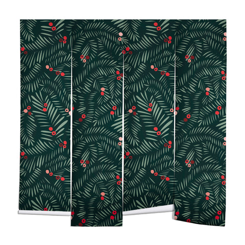 DESIGN dannick winter christmas time green Wall Mural