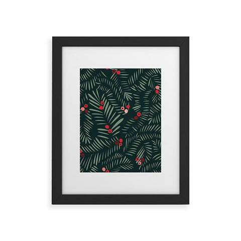 DESIGN d´annick winter christmas time green Framed Art Print
