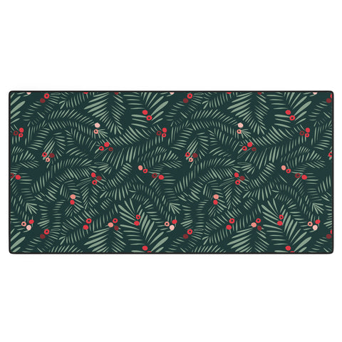 DESIGN dannick winter christmas time green Desk Mat