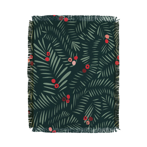 DESIGN dannick winter christmas time green Throw Blanket