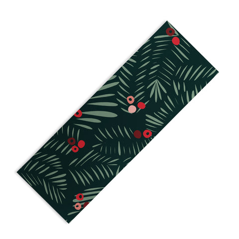 DESIGN dannick winter christmas time green Yoga Mat