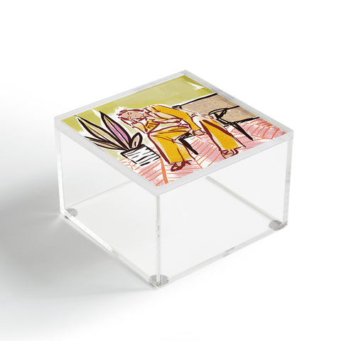 DESIGN d´annick Woman sitting on sofa Acrylic Box
