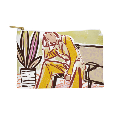 DESIGN d´annick Woman sitting on sofa Pouch
