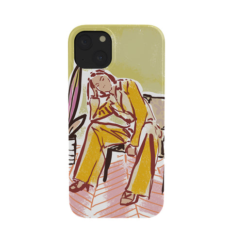 DESIGN dannick Woman sitting on sofa Phone Case