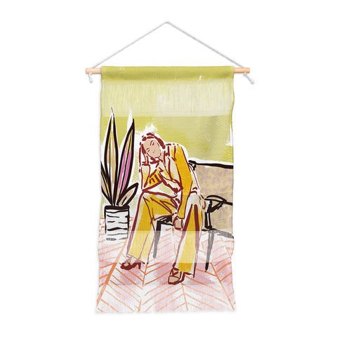DESIGN dannick Woman sitting on sofa Wall Hanging Portrait