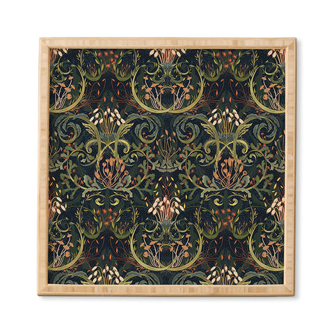 DESIGN dannick Woodland moss dark Framed Wall Art