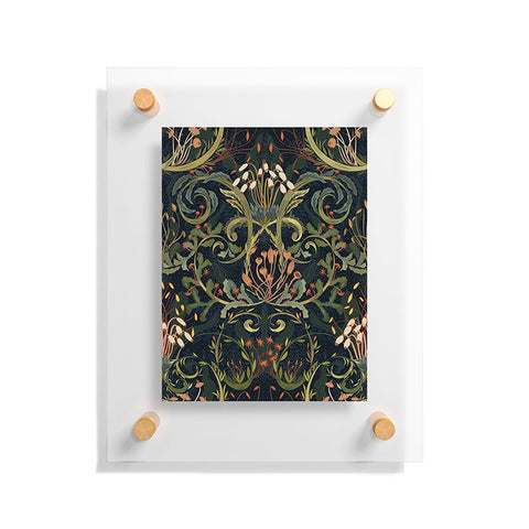 DESIGN d´annick Woodland moss dark Floating Acrylic Print