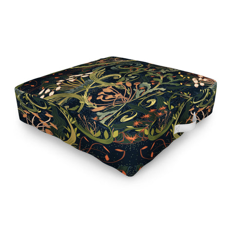DESIGN dannick Woodland moss dark Outdoor Floor Cushion
